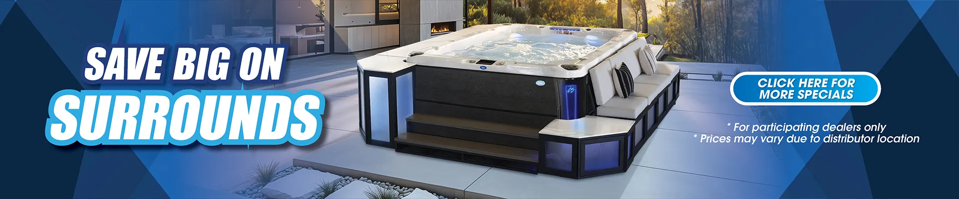 Calspas hot tub being used in a family setting - Pierre
