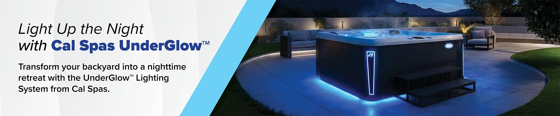 Calspas hot tub being used in a family setting - Pierre